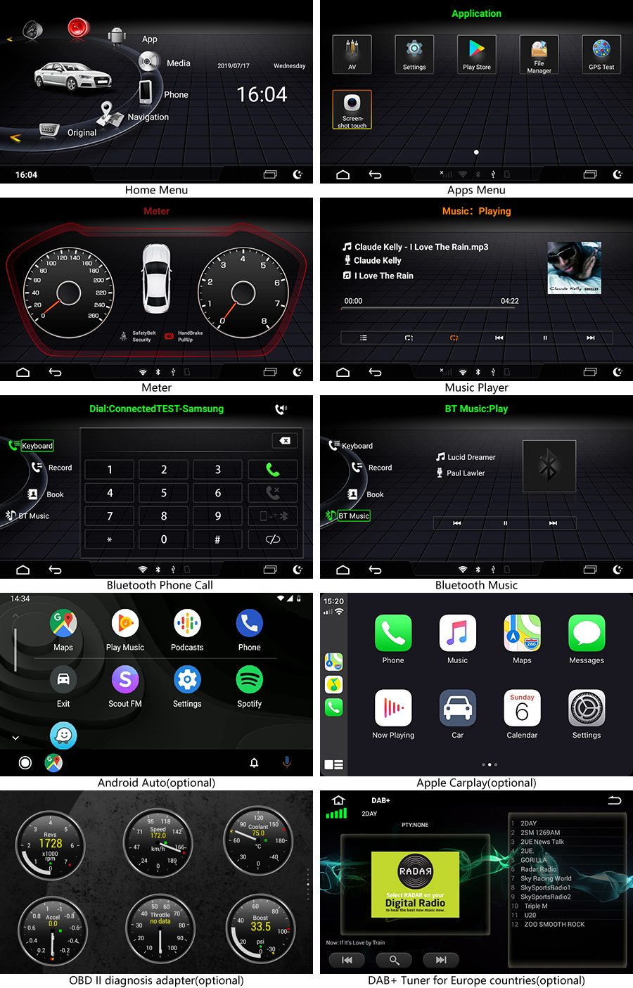 Audi A4 S4 Rs4 B8 2008 2016 Aftremarket Navigation Head Unit