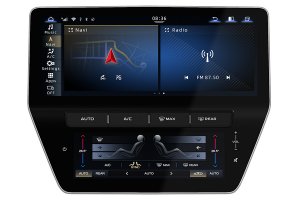 Maserati Quattroporte 2013-2016 Radio Upgrade with dual screen