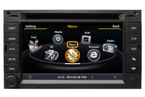 Aftermarket GPS Navigation Car Stereo For Volkswagen Golf 2013