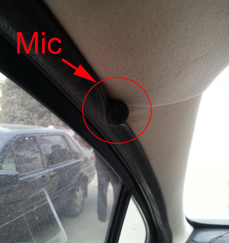 mount mic on vehicle