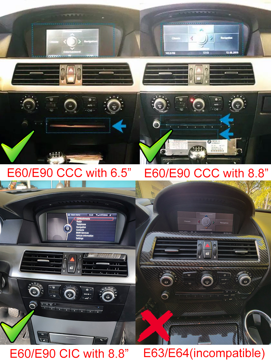 BMW 3(E90)/5(E60) Radio Upgrade with 10.25 inch screen