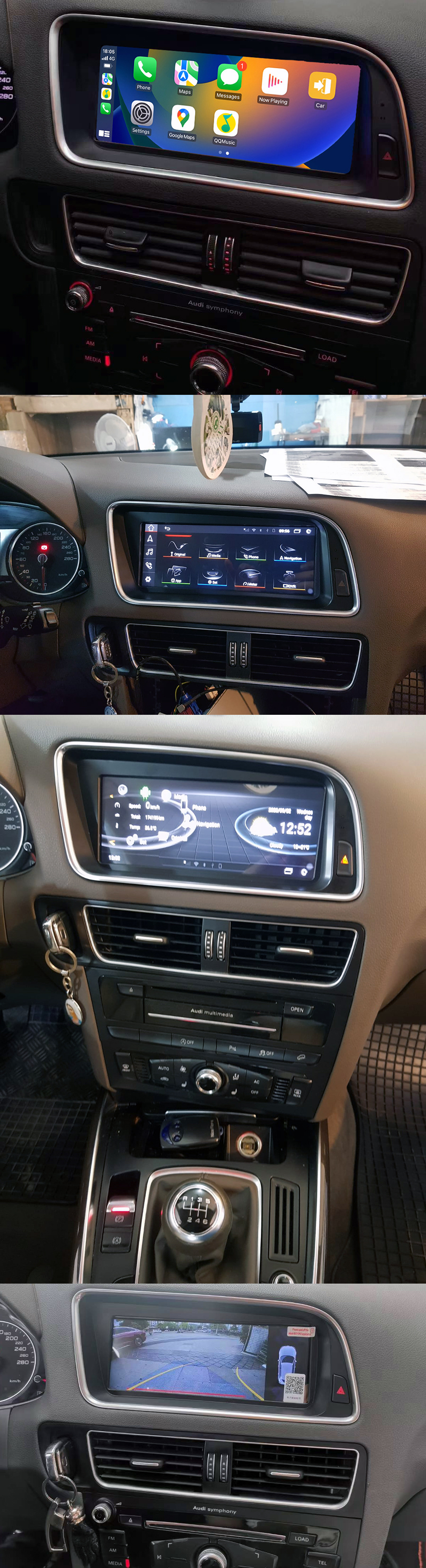 aftermarket navigation installed on audi Q5