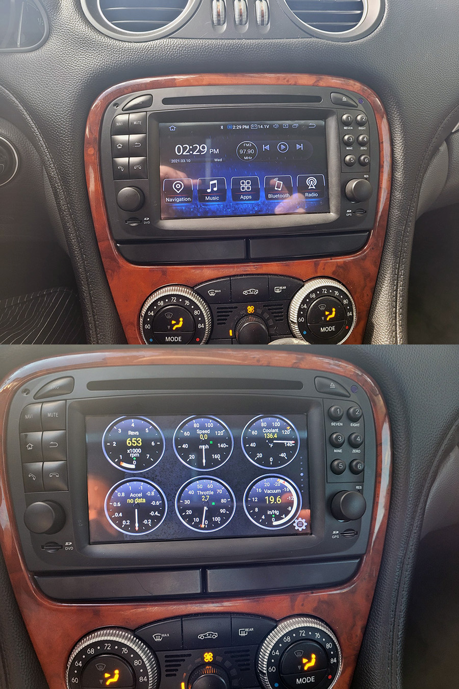 Mercedes-Benz SL-R230 Aftermarket Navigation Player