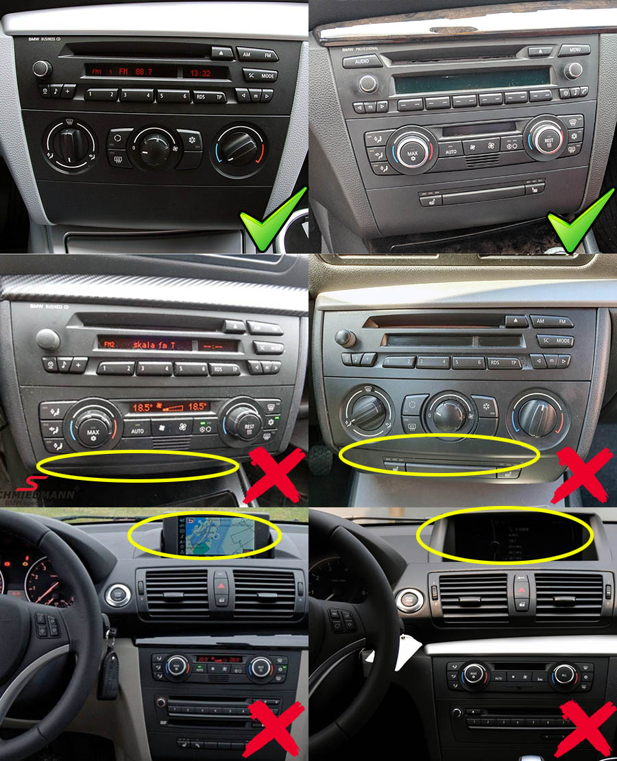 BMW 1 Series(E81/E82/E87/E88) 2004-2013 Radio Replacement 