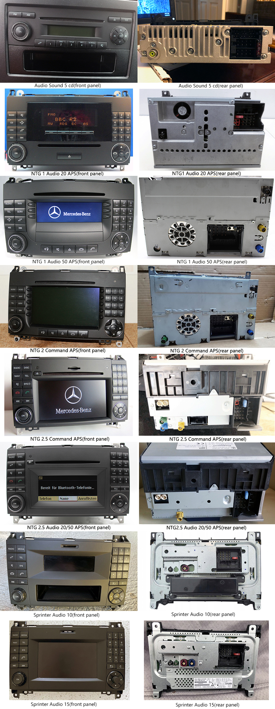 Mercedes-Benz A/B/Viano und Vito/Sprinter/Crafter radio upgrade