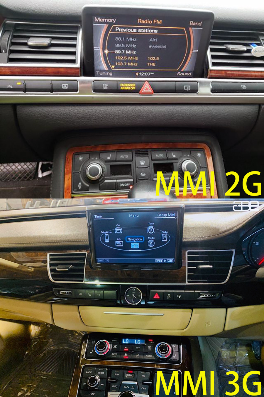 Audi A8(D3/D4) 2002-2017 Aftermarket Radio Upgrade