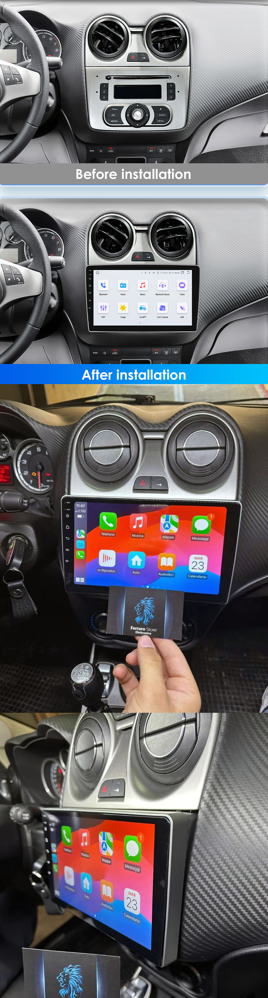 Alfa Romeo mito aftermarket navigation