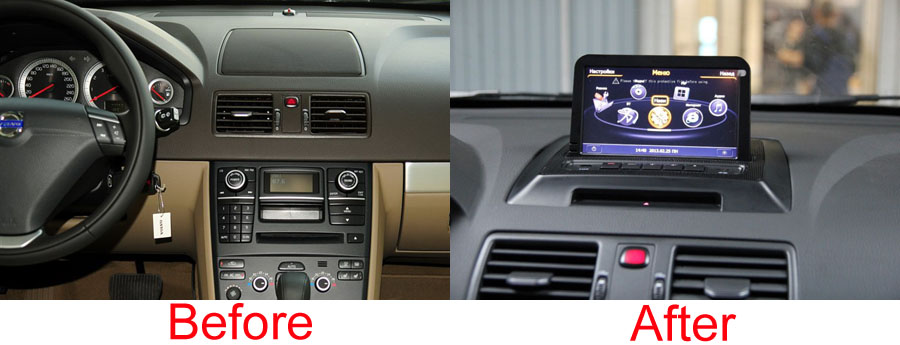 Volvo XC90 2007-2013 Aftermarket Navigation Car Stereo Upgrade suzuki swift head unit wiring diagram 