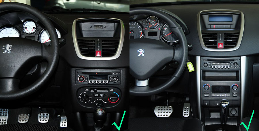 peugeot 207 aftermarket navigation dvd player head unit