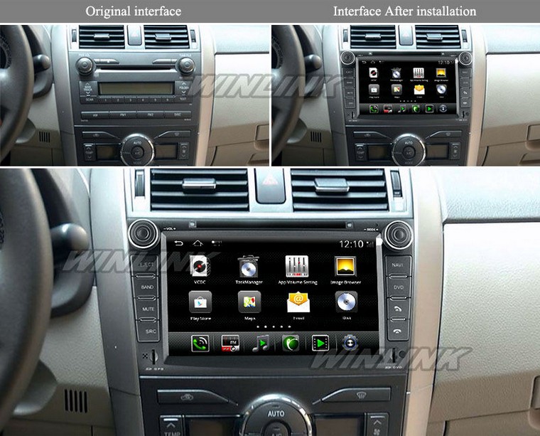 android navigation car stereo for toyota corolla