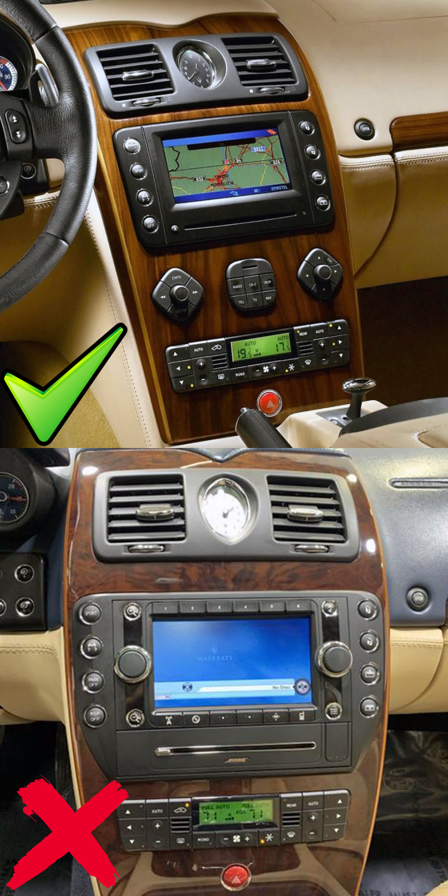 Maserati Quattroporte 2004-2008 Aftermarket Radio Upgrade