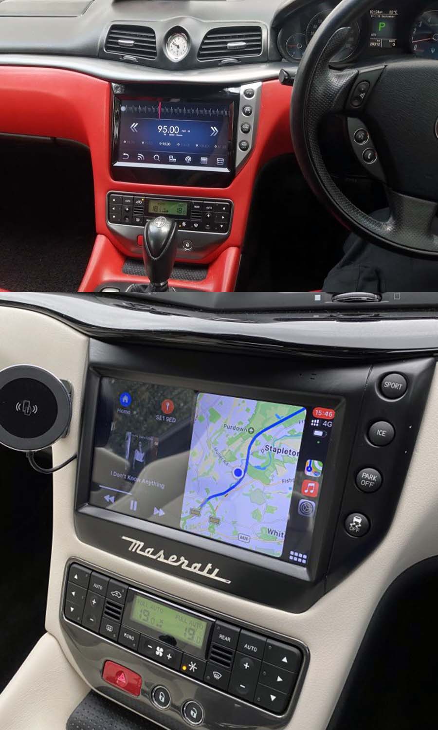 Maserati Gran Turismo RHD 2007-2015 Aftermarket Radio Upgrade