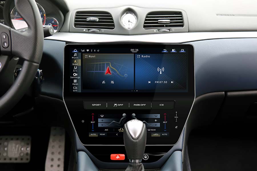 Maserati Gran Turismo 2007-2015 Radio Upgrade with dual screen