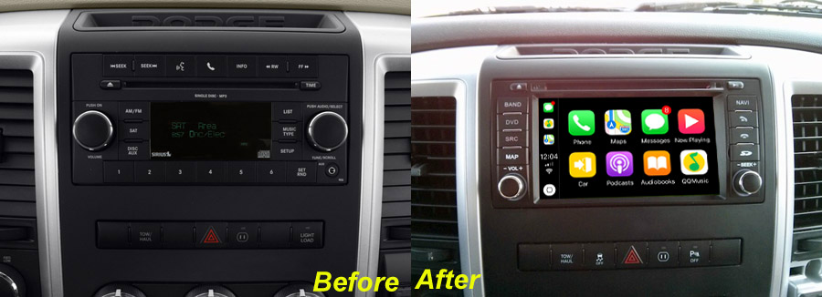 Dodge RAM 1500 2500 3500 Touchscreen GPS Navigation Car Stereo (2009-2012)