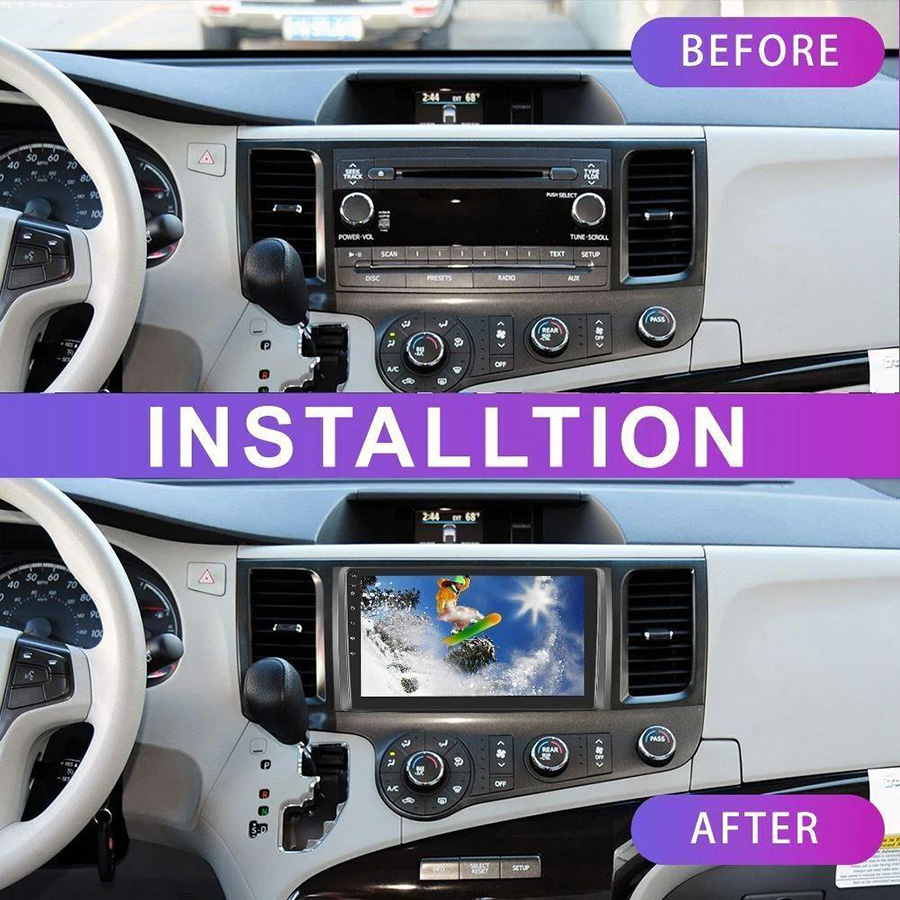 Toyota Sienna 2009-2014 Aftermarket Radio Replacement